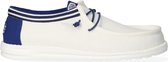 HEYDUDE Wally Letterman Heren Instappers White/Blue