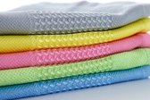 Set van 10 en 5 premium microvezelpoetsdoeken Raamdoekdoeken 45 x 70 cm (kleurrijk, 10)