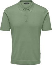 ONLY & SONS ONSWYLER LIFE REG 14 SS POLO KNIT NOOS Heren Trui - Maat L