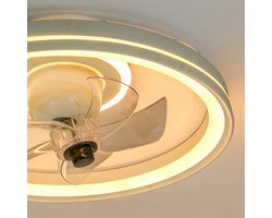 LumenXL - Plafondventilator met zomer/winter functie en aanpasbare kleurtemperatuur Ikaros - wit