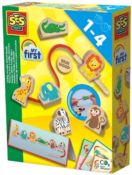 SES kralen met koord en voorbeeldkaarten