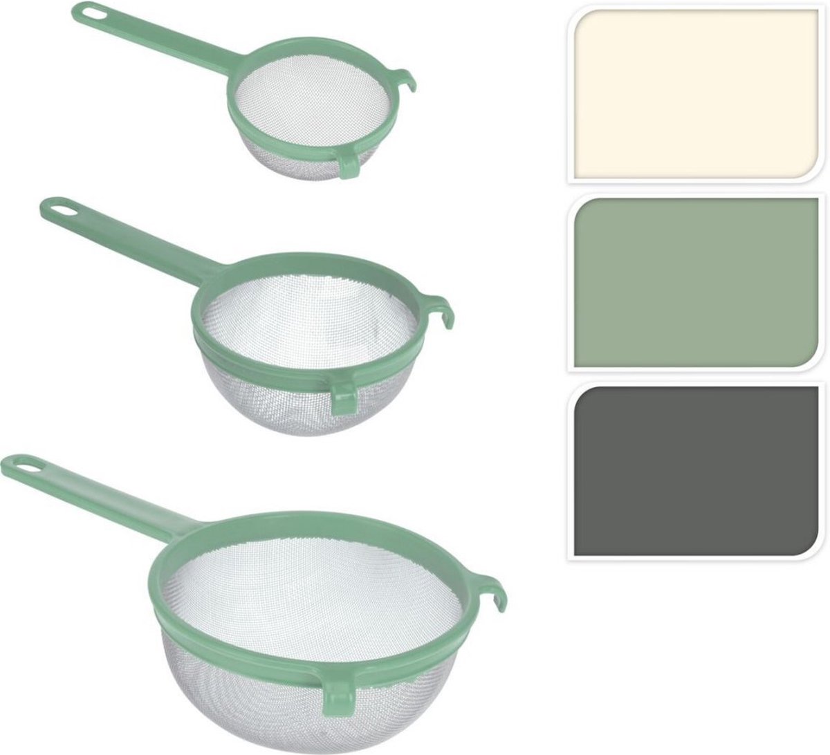 Excellent Houseware Zeefset 3-Delig Assorti
