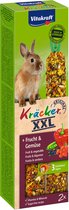 Vitakraft Konijn Kracker XXL - Konijnensnack - 3 x Fruit & Groente