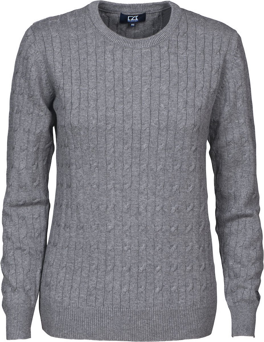 Cutter & Buck Blakely Knitted Sweater Dames 355403 - Grijs Melange - S