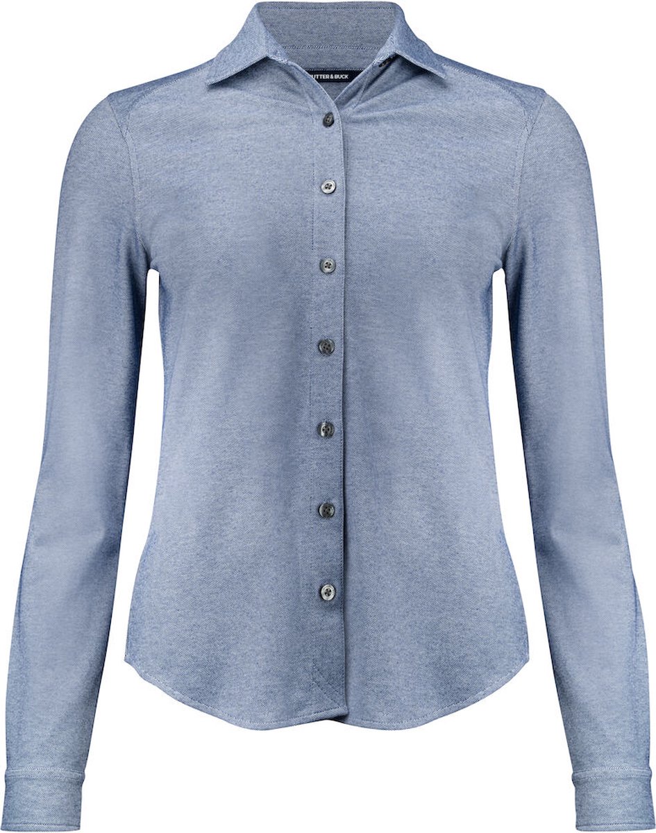 Cutter & Buck Advantage Shirt Dames 352411 - Indigo Melange - 34/XS