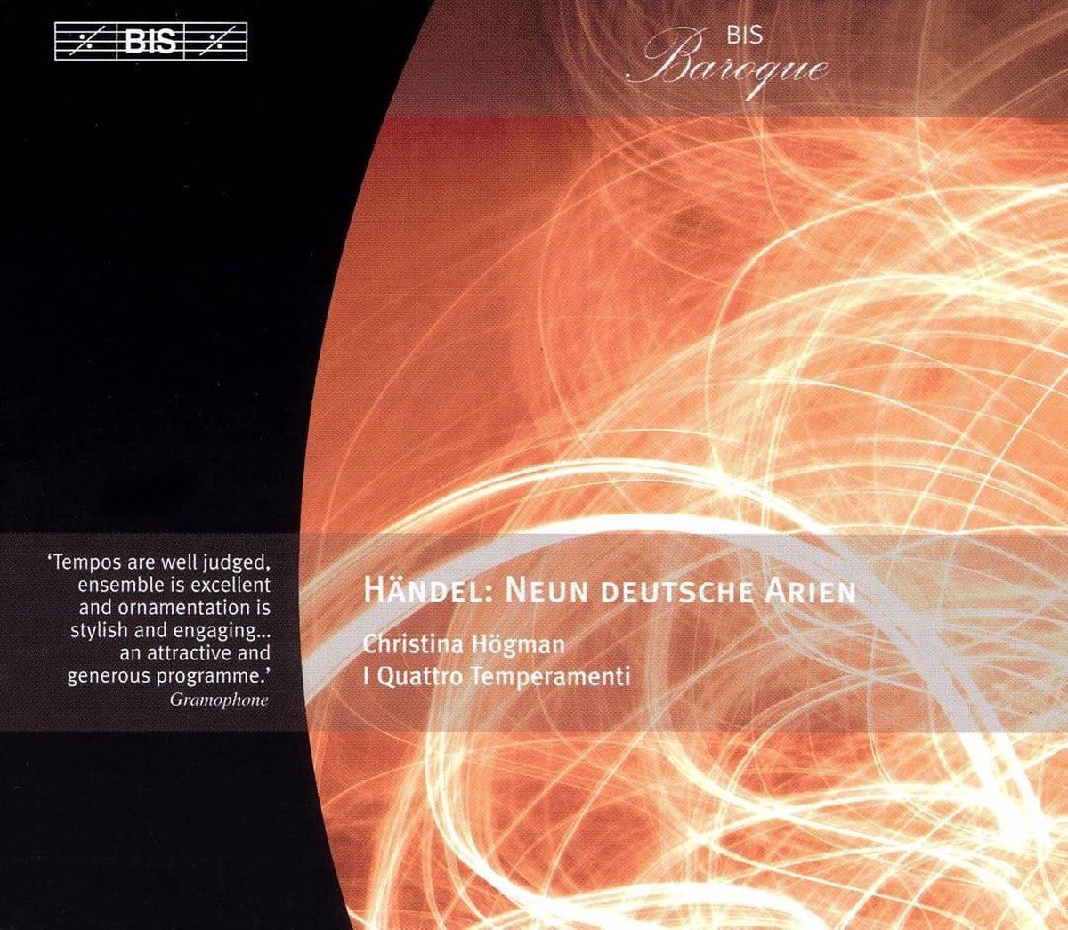 Christina Högman, I Quattro Temperamenti, Marit Bergman - Händel: Neun Deutsche Arien (CD)