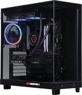 GC AMD 7600X BLACKOUT Game PC - RTX 4070 Ti SUPER - 32GB DDR5 6000Mhz RGB - RGB Verlichting - 2TB SSD 3d v-nand