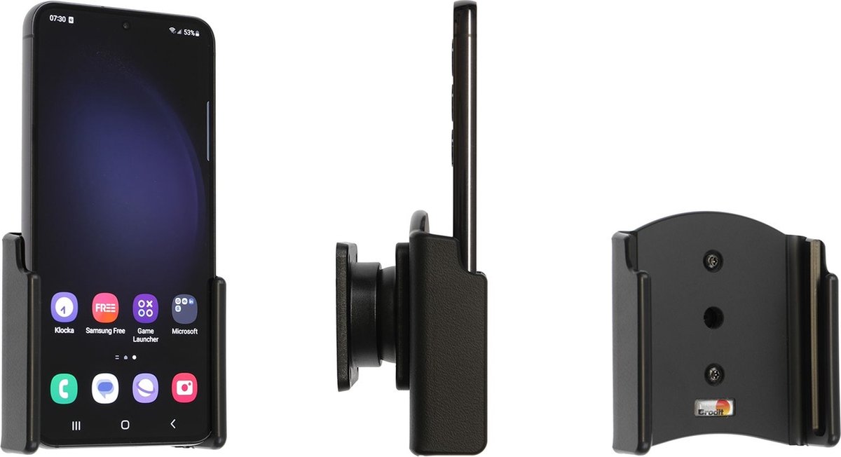 Brodit houder geschikt voor Samsung Galaxy S23 Passieve houder met swivelmount