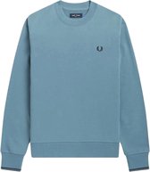 SINGLES DAY! Fred Perry - Sweater Logo Mid Blauw - Heren - Maat XL - Regular-fit
