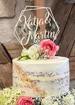 Topper personnalisé de gâteau de baptême de mariage d’anniversaire/sinterklaas/nom de coeur d’amour en bois entièrement personnalisable/garniture de gâteau/garniture de mariage
