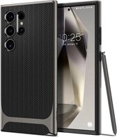 Geschikt voor Spigen Samsung Galaxy S24 Ultra Neo Hybrid Back Cover Hoesje - Gunmetal