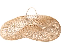 Hanglamp riet - Wave - Groot - Bali - Woonkamer - Eetkamer - Slaapkamer - Handgemaakt - Trendy - Rotan