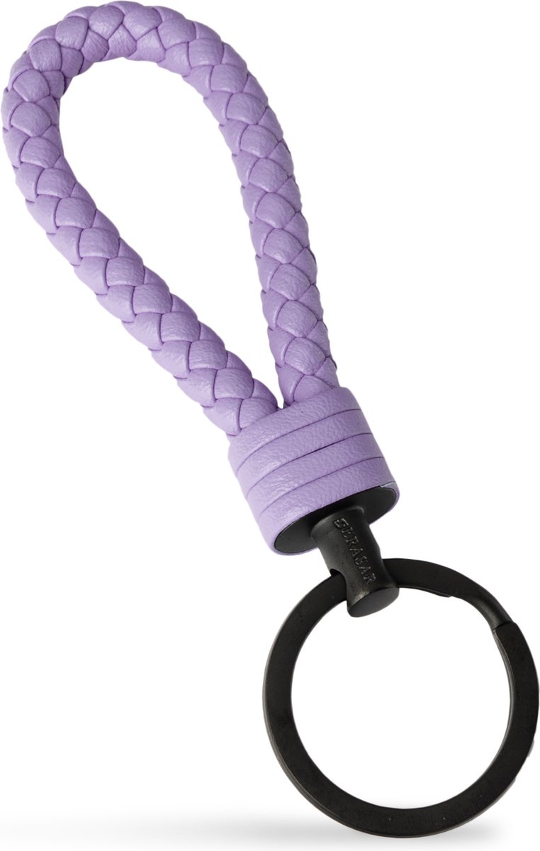 SERASAR Leren Sleutelhanger [Strong], Paars, Fob voor Iedereen
