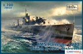 1:700 IBG Models 70010 HMS Harvester 1943 British H-class destroyer ship Plastic Modelbouwpakket