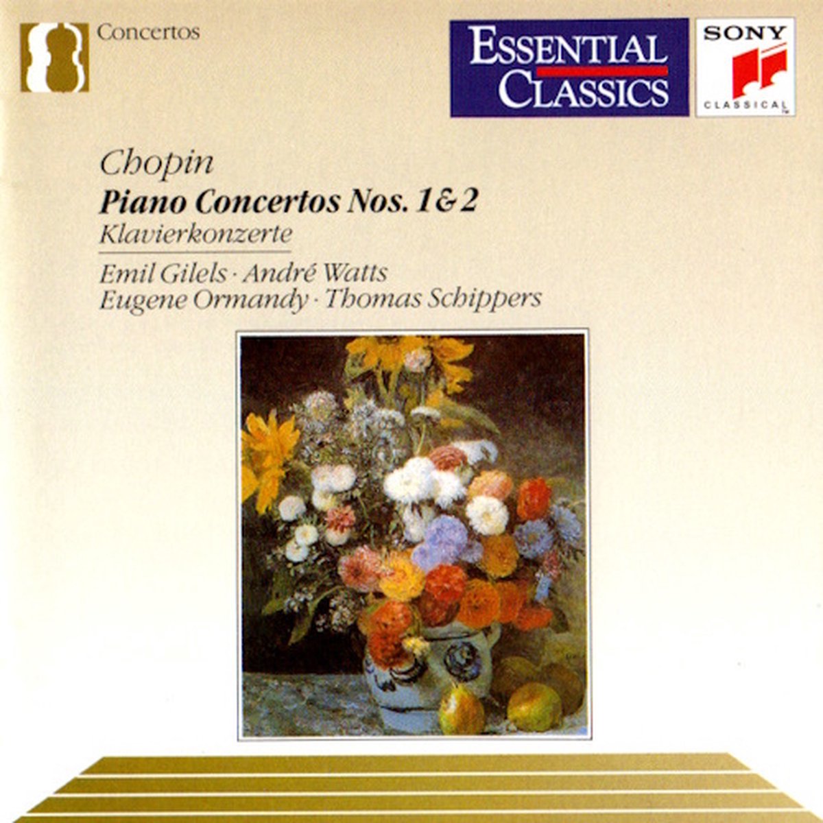 Chopin: Piano Concertos nos 1 & 2 / Gilels, Watts, Ormandy