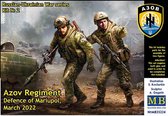 1:35 Master Box 35224 Azov Regiment - Defence of Mariupol March 2022 Plastic Modelbouwpakket