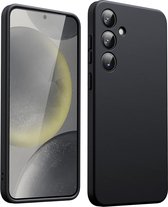 Hoesje geschikt voor Samsung Galaxy S24 5G hoesje Siliconen cover Zwart soft backcover