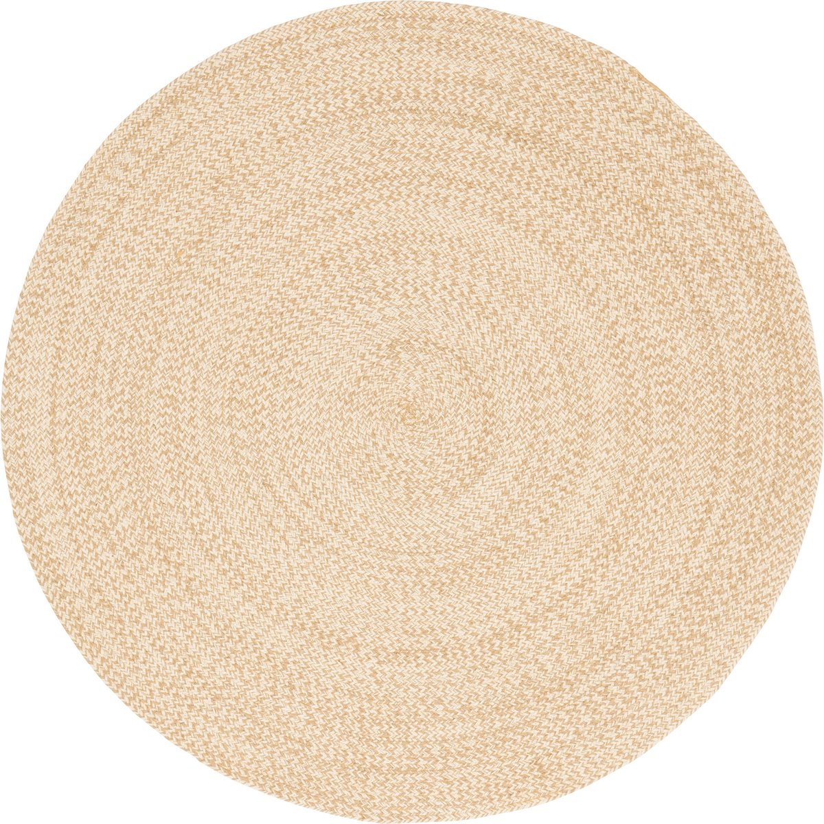 Pergamon Natuurvezelkleed Handgemaakt Jute Kaya Rond Beige