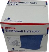 Voordeelverpakking 4 X Elastomull Haft fixatiewindsel, zelfklevend, 8cmx20m, blauw, 1st (45372-00)