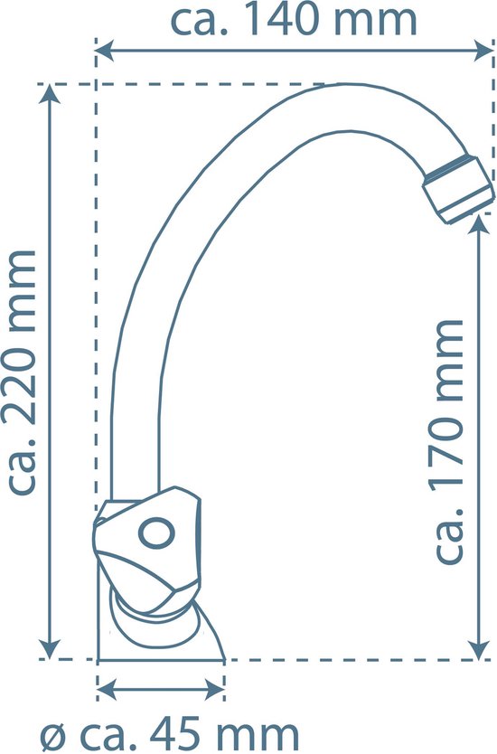 SCHÜTTE Carneo Basin Faucet - Mitigeur - avec vidage - Chrome