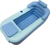 NewWave® - Opblaasbaar Zitbad - Ijsbad - Badkuip - 150x80 cm - Blauw Zwembad - Spa Bad - Reizen - Badkuip Meenemen