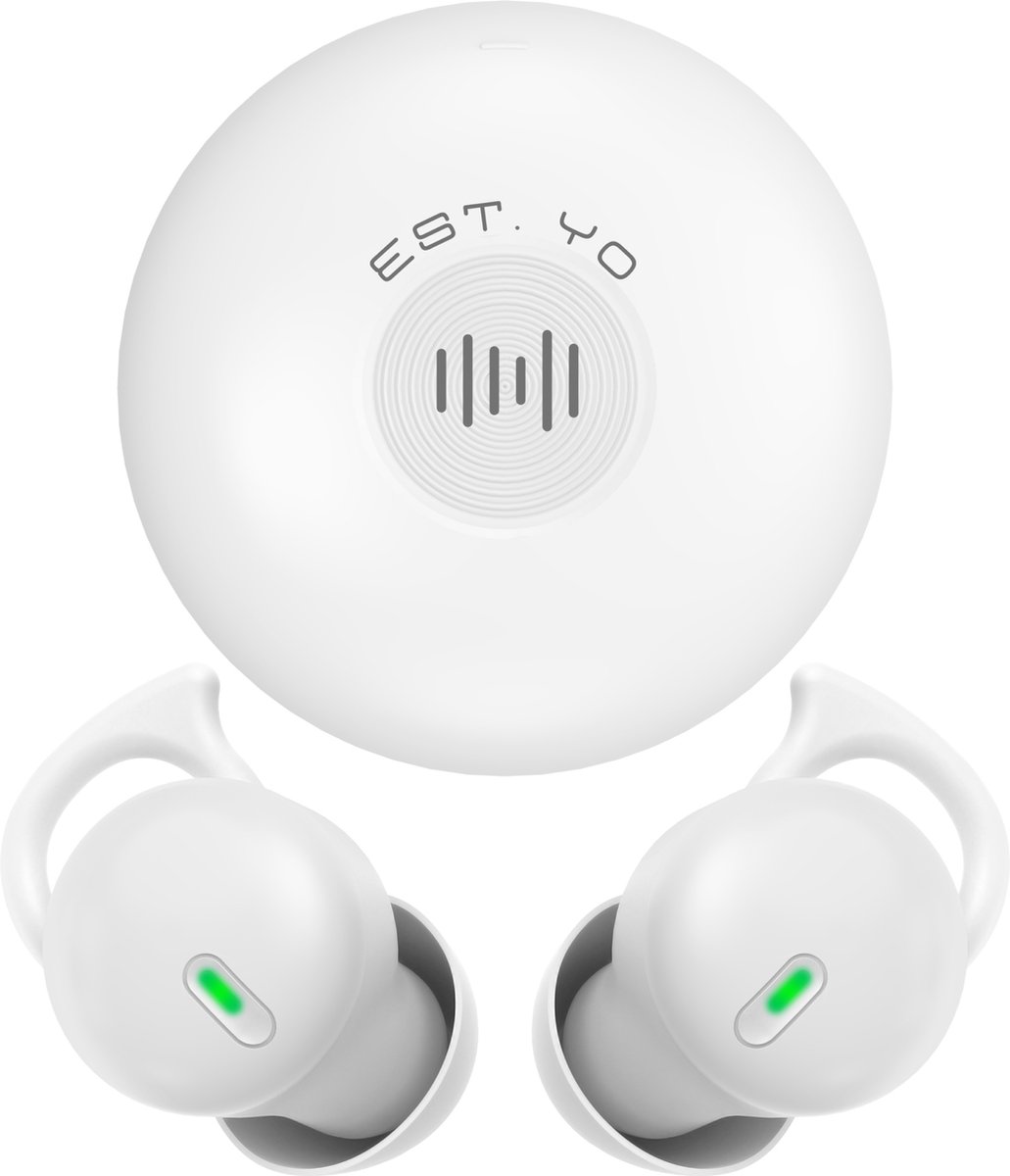 EstYo - Bluetooth oordopjes - draadloze oordopjes - oordopjes slapen - Supercomfort- HD audio - Touch bediening - Wit - Voor iPhone en Android - USB-C - Sport earbuds - Slaap oordopjes - Batterij indicator - Draadloze oortjes -Bluetooth 5.3