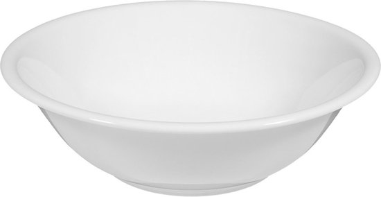 Bol Seltmann Weiden Lido - 23.2cm, Porcelaine Blanche Bord Noir, Lave-vaisselle Micro-ondes
