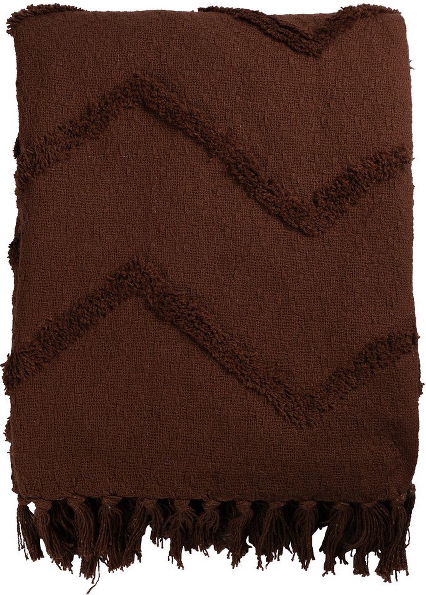 Linen & More - Plaid 'Ravi' (130cm x 170cm, Coconut)