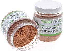 Tweetfeed Vogelpindakaas Bosvruchten 350 gram PP 6 stuks