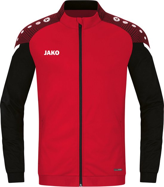 JAKO Polyesterjas Performance Kind Maat 140 Rood-Zwart