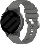 Strap-it Smartwatch siliconen Classic bandje - geschikt voor Garmin Vivoactive 4 (45mm) / Venu 2 / Venu 3 / Forerunner 255 / Forerunner 265 - donkergrijs