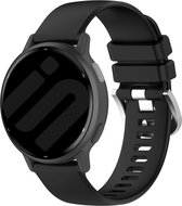 Strap-it Smartwatch siliconen Classic bandje - geschikt voor Garmin Vivoactive 4 (45mm) / Venu 2 / Venu 3 / Forerunner 255 / Forerunner 265 - zwart