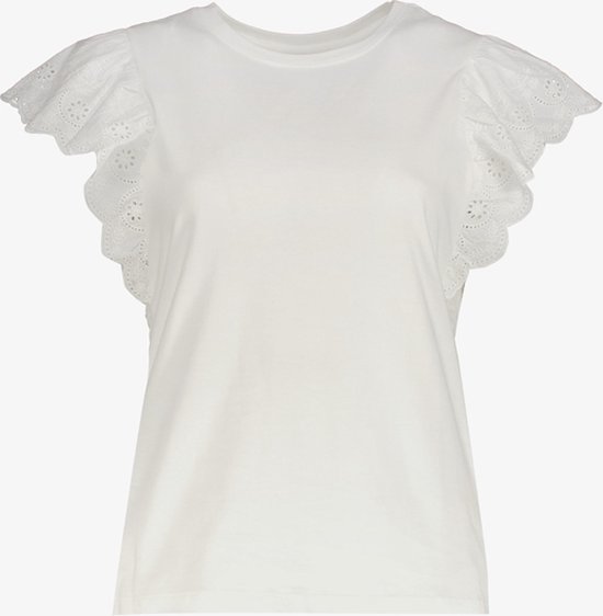 TwoDay dames top wit met vlindermouwen - Maat XL