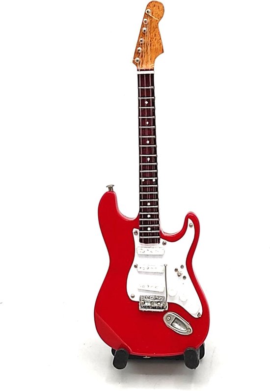 miniatuur gitaar Mark Knopfler Dire Straits 15cm Miniture- Guitar-Mini -Guitar- Collectables-decoratie -gitaar-Gift--Kado- miniatuur- instrument-Cadeau-verjaardag