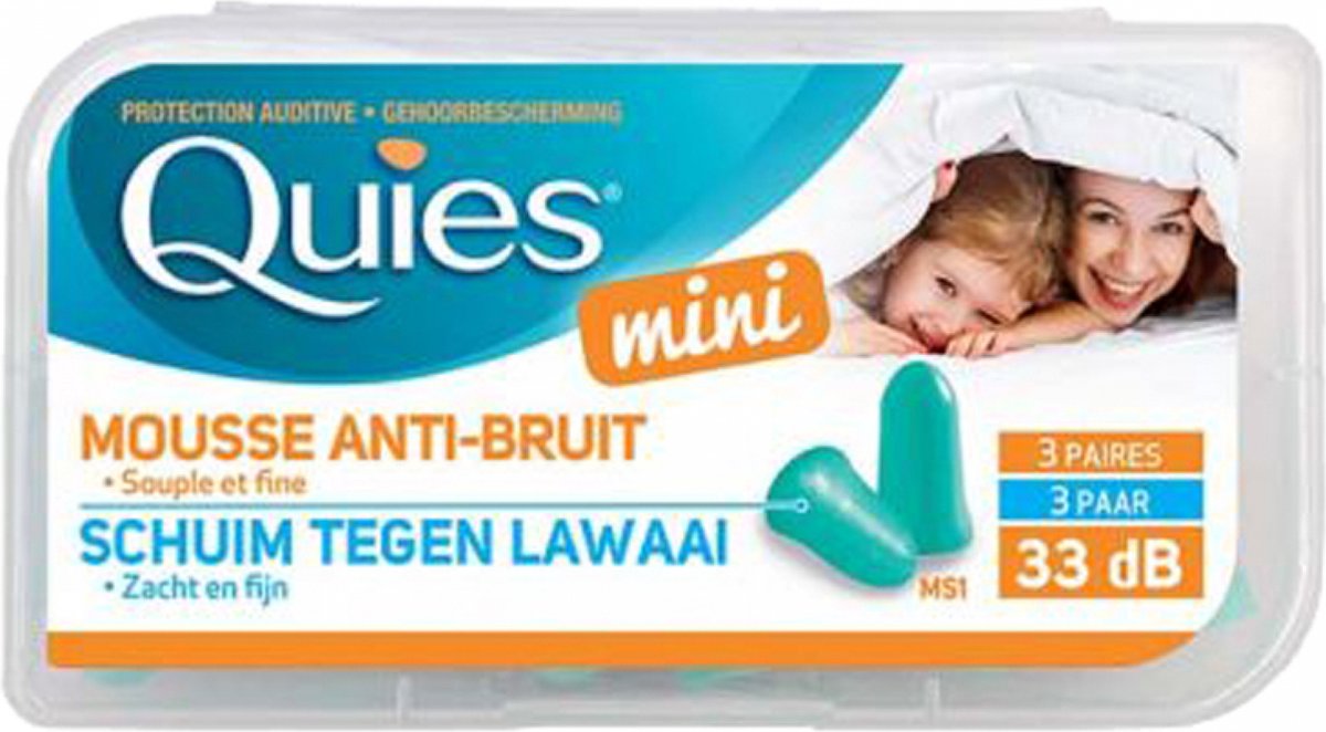 Goedkoopste Quies Mini Schuim Anti-Ruis 3 Paar