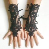 Sexy kanten handschoenen zwart