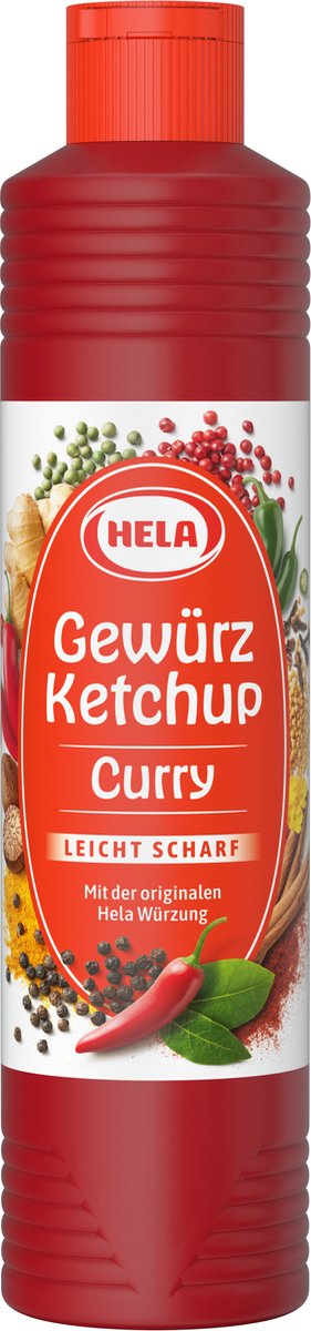 Hela - Kruidenketchup Curry - licht kruidig - 800 ml AANBIEDING THT 31-01-2025