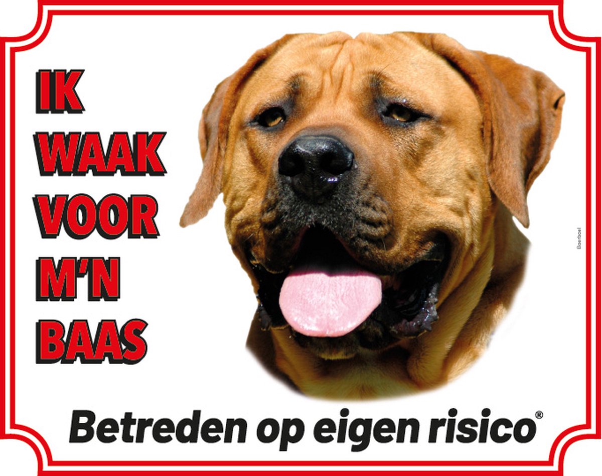 Bol.com Boerboel Waakbord - Ik waak voor mijn baas aanbieding