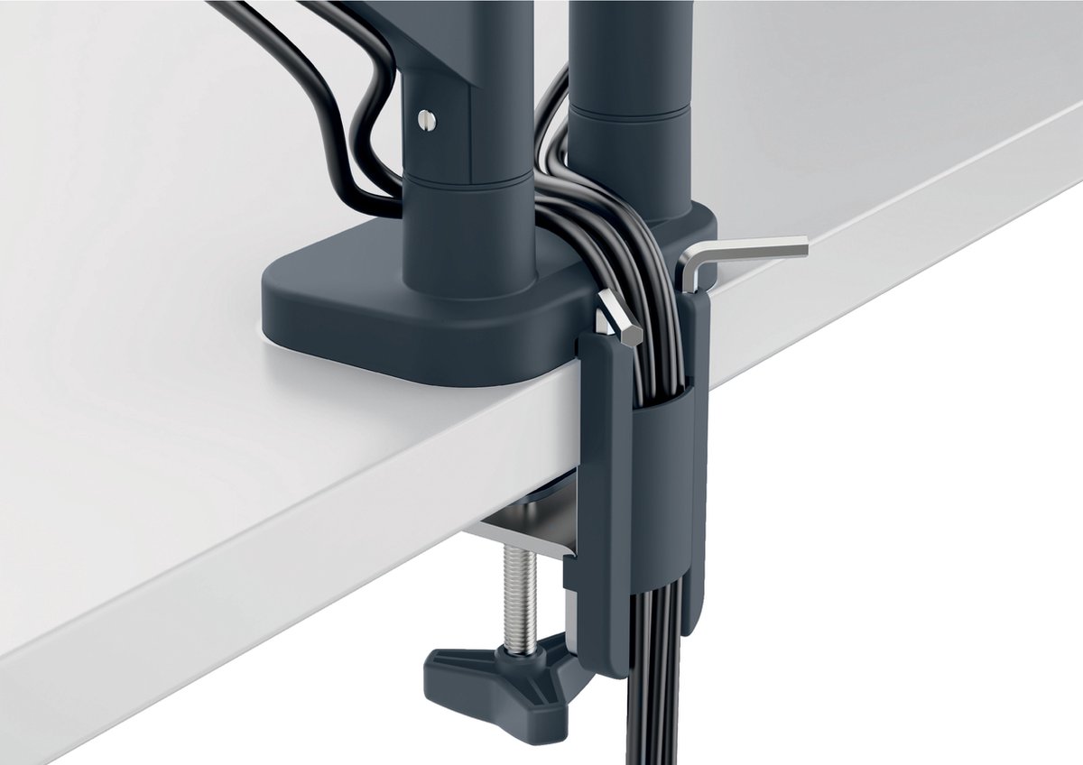 Leitz Ergo Ruimtebesparende Monitor arm - Tot 32" & 9kg thumbnail 2