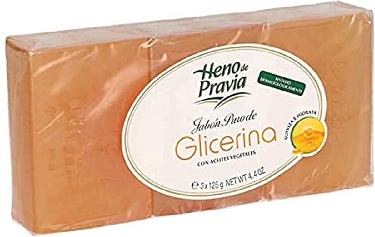 Heno de Pravia - Glycerine zeep - 3 Stuks a 125 gram.