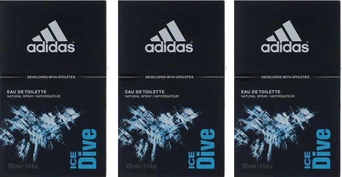 Goedkoopste Adidas Ice Dive - Eau de toilette - 3 x 100 ml