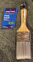 Pinceau - Pinceau - 50 mm - Plat - Poils synthétiques - Manche en Bamboe- Haute absorption de peinture - Convient à tous types de peinture