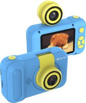 Appareil photo pour enfants Denver Full HD - Objectif rabattable pour selfies - 40MP - Appareil photo numérique Enfants - Photo et vidéo - Jeux - KCA1351 - Blauw