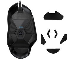 kwmobile muis voeten sticker geschikt voor Logitech G402 - Computermuis glijder - Stickers in zwart