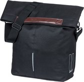 Basil City - Fietsshopper - Enkele Fietstas - 14-16 Liter - Waterafstotend - Reflectiedetails - Zwart