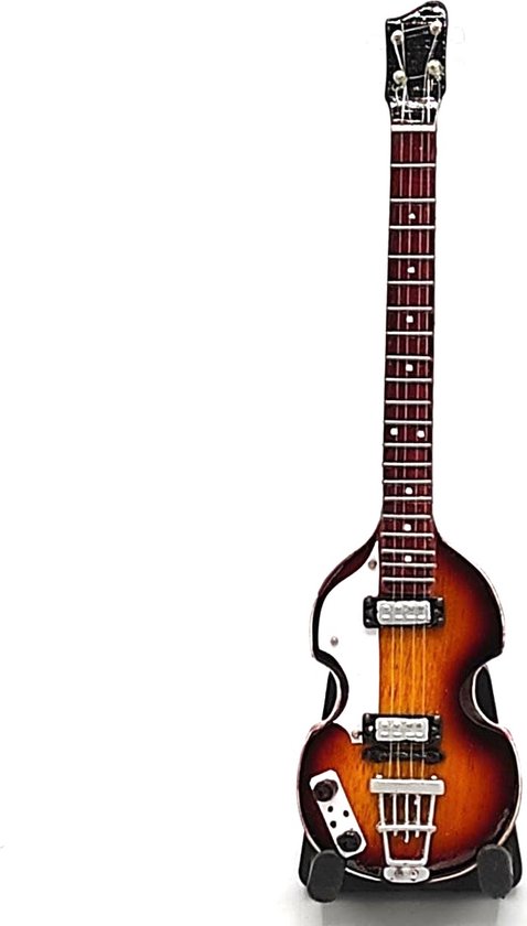 miniatuur gitaar Paul McCarthney the beatles 15cm Miniture- Guitar-Mini -Guitar- Collectables-decoratie -gitaar-Gift--Kado- miniatuur- instrument-Cadeau-verjaardag
