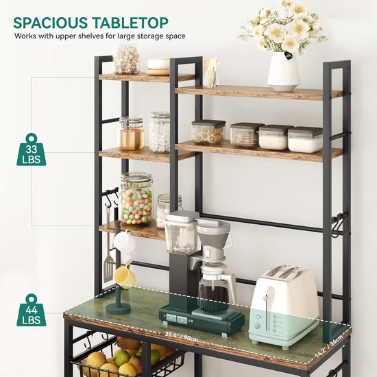 Magnetron Oven Rek, 2 Tier Magnetron Stand Opbergrek, Magnetron Oven Stand Opbergrek Keukenkast, Wit