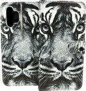 Portemonnee Book Case Hoesje Geschikt voor: Samsung Galaxy A32 5G - Tiger Print