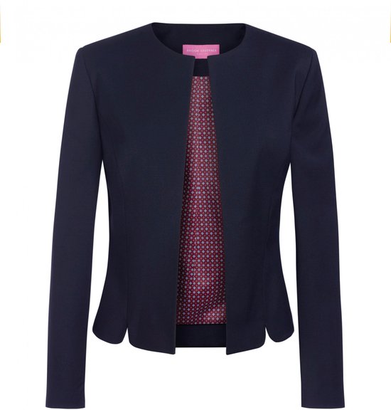 Jas Dames 50 EU (22 UK) Brook Taverner Lange mouw Navy 64% Polyester, 34% Viscose, 2% Elasthan