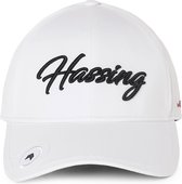 Hassing1894 model ARUGHT WHITE - cap - baseball cap - wit - golf - verstelbare pet – met of zonder magneet voor marker of logo - trendy - stijlvol - modieus – sportief - het hele jaar door